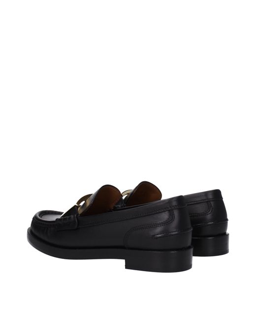 Fendi Black Mocassini Donna Pelle Nero for men