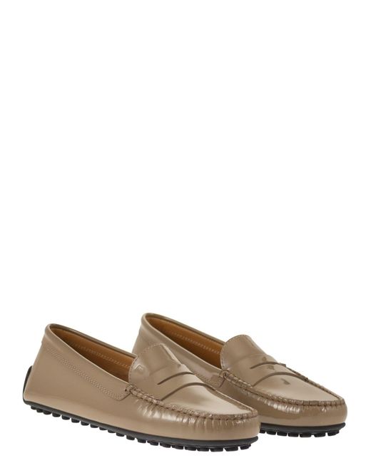 Tod's Brown City Gommino Moccasin