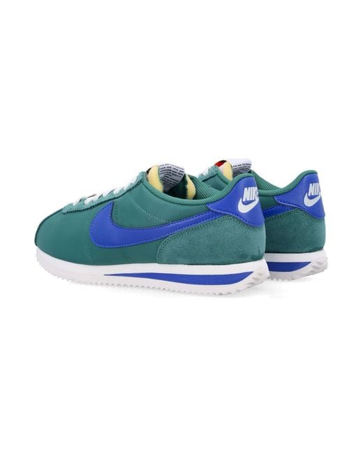 Nike Blue Cortez Vintage Wildleder- Und Nylon-Sneakers