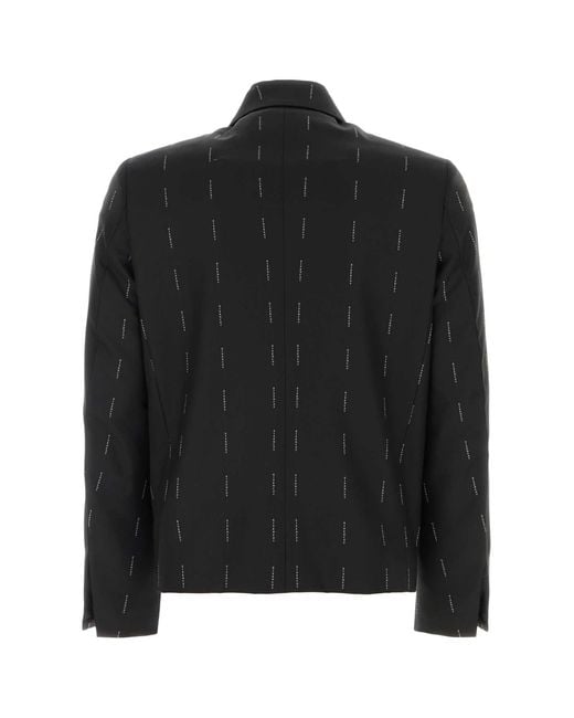 Givenchy Black Wool Zipped Jacket for men