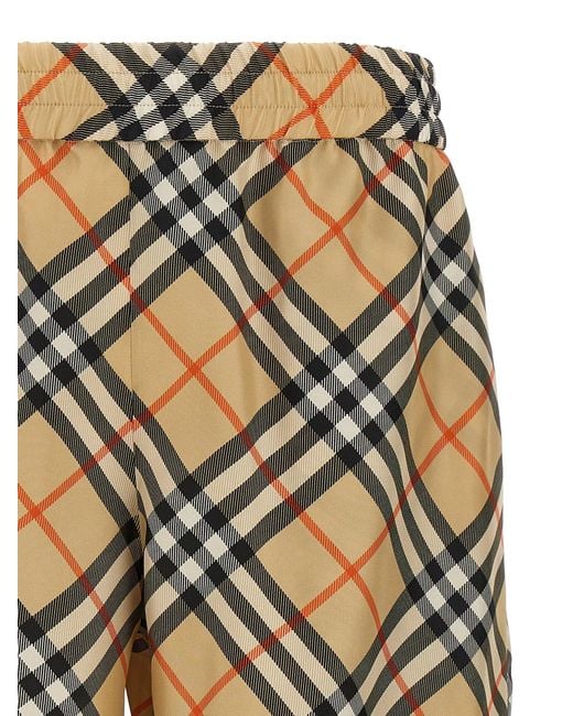 Burberry Natural Silk Shorts for men