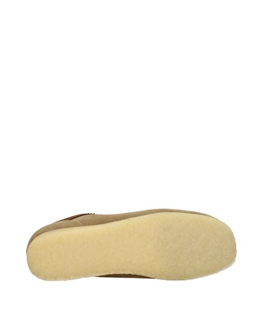 Clarks Brown Derby Wallabee Suede/Sand