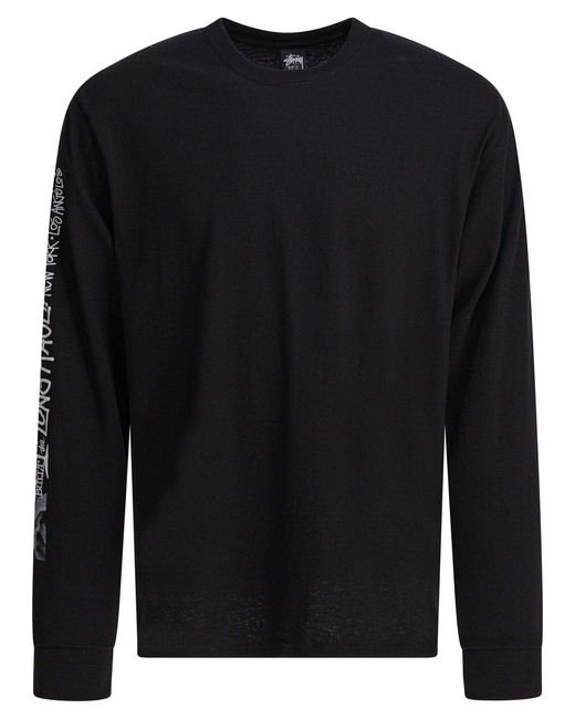 Stussy Blue Long Haul Ls Tee for men