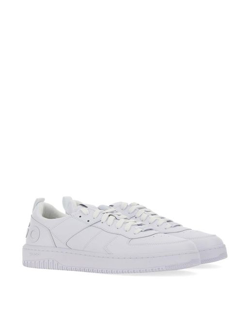 HUGO White Logo Sneakers for men