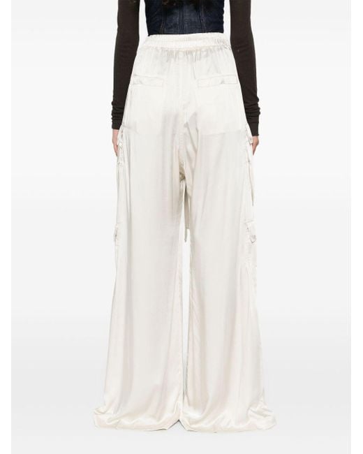 Rick Owens White Cargobelas Cargohose