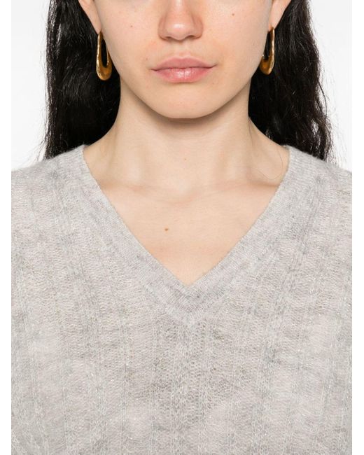 Twinset White Twin -Set -Pullover grau