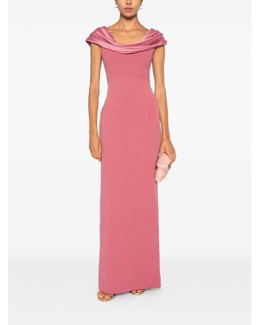 Solace London Pink Adele Maxi Dress