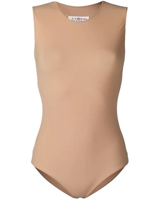 Maison Margiela Natural Sleeveless Bodysuit