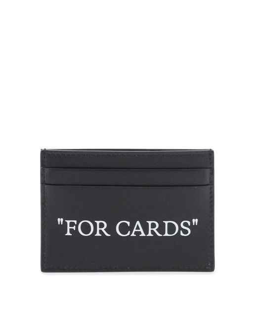 Off-White c/o Virgil Abloh Bookish Card Holder mit Beschriftung in Black für Herren