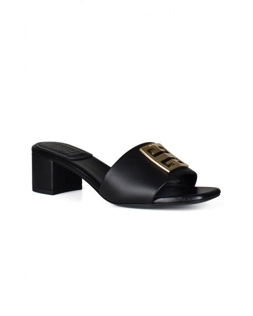 Givenchy Black Mules 4G