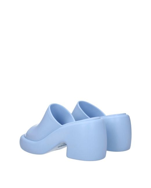Ferragamo Blue Deva Sandals Rubber/Sky