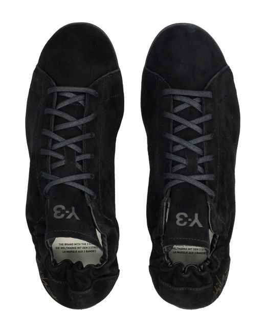 Y-3 Black Suede Stan Smith Lo Pro Sneakers