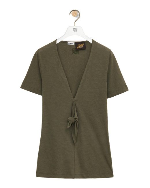 Loewe Green Cotton Blend T-Shirt