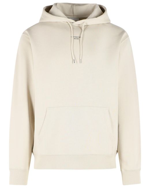 Drole de Monsieur White Dark Cotton Hoodie