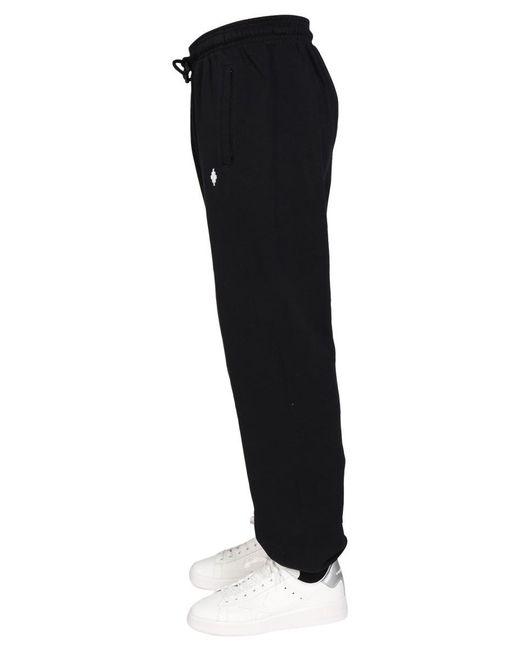 Marcelo Burlon Black Relaxed Fit Sweatpants for men