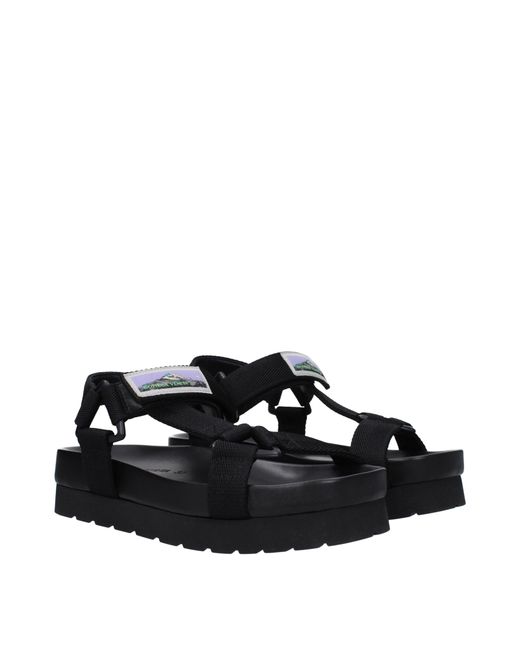 Bottega Veneta Black Sandali Donna Tessuto Nero for men