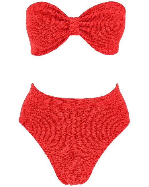 Hunza G Ruby Bikini Set in het Red