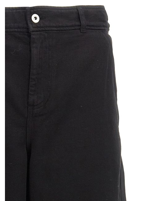 J.W. Anderson 'high Taille Wide Leg' Broek in het Black