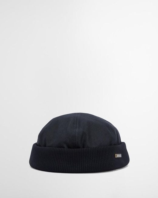 Barbour Blue Oakmoor Wax Docker Hat for men