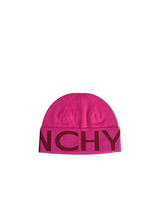Sombrero de logotipo de lana de Givenchy de hombre de color Pink