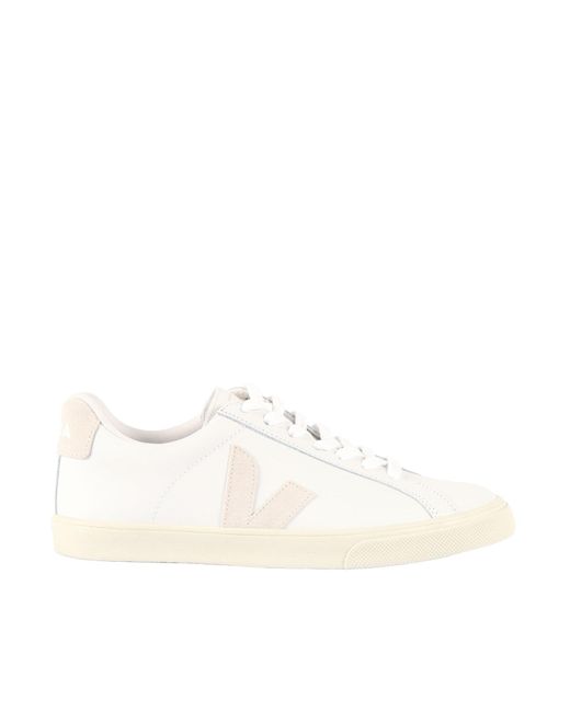 Veja Esplar Logo Leather White_Sable Sneakers