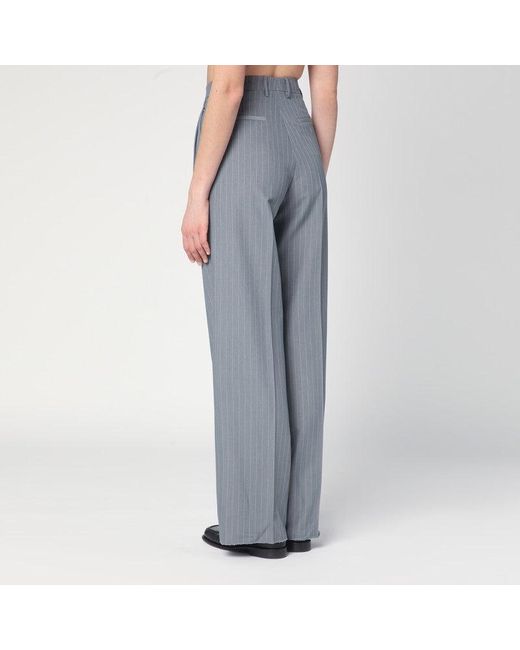 Tagliatore Blue Pinstripe Trousers