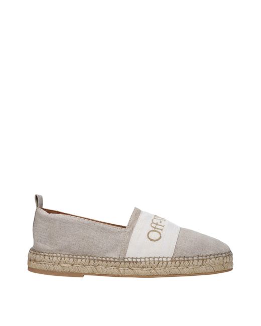 Off-White c/o Virgil Abloh Gray Espadrillas Flax for men