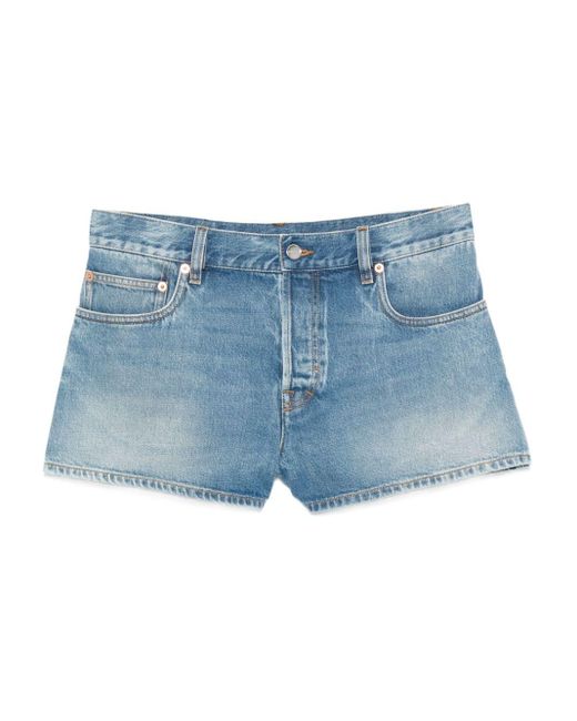 Gucci Blue Denim Cotton Shorts
