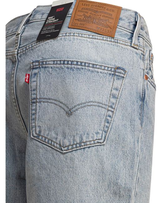 Levi's Blue "568 Loose Straight" Jeans for men