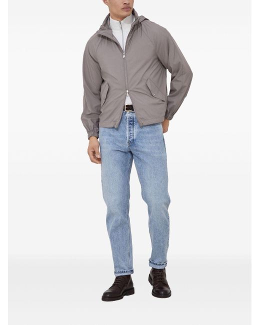 Brunello Cucinelli Jack Met Capuchon in het Gray voor heren