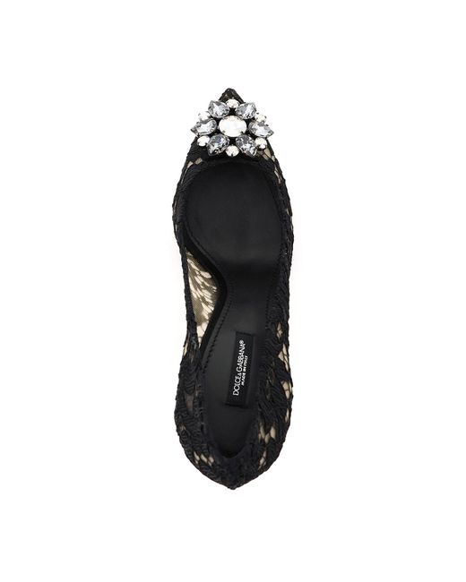Zapatos de tacón Bellucci de encaje Charmant de Dolce & Gabbana de color Black