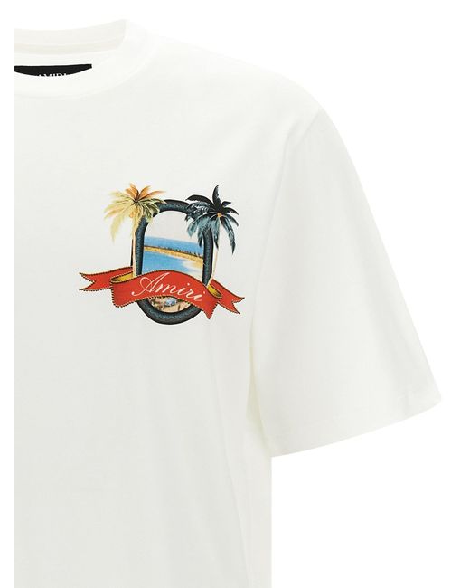 Amiri White 'Ma Paradise' T -Shirt