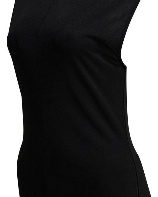 AMI Long Sheath Dress Dresses Black
