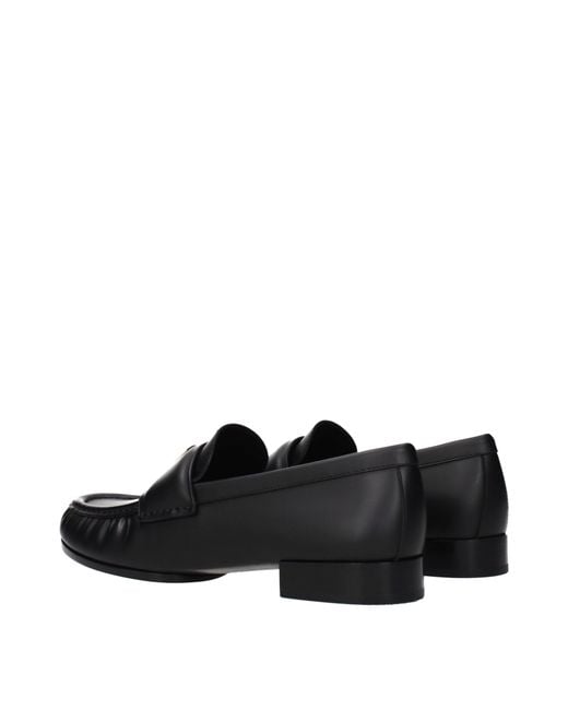 Givenchy Black Loafers 4G Leather