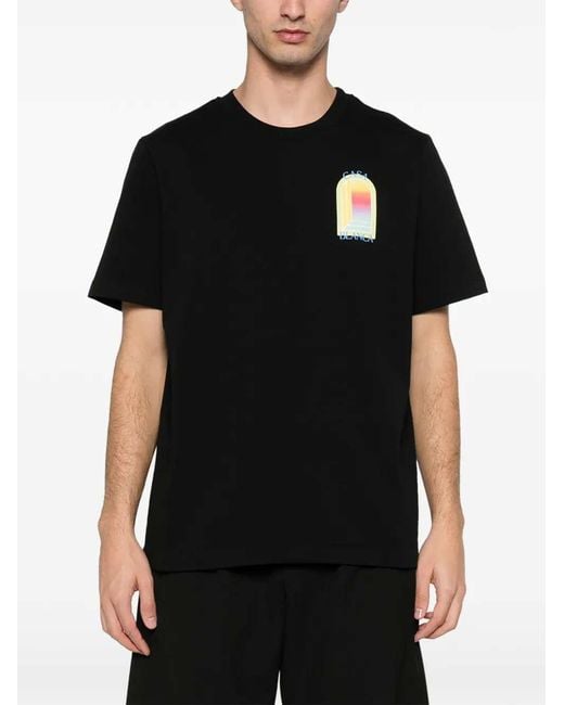 Casablanca Black Printed T-Shirt