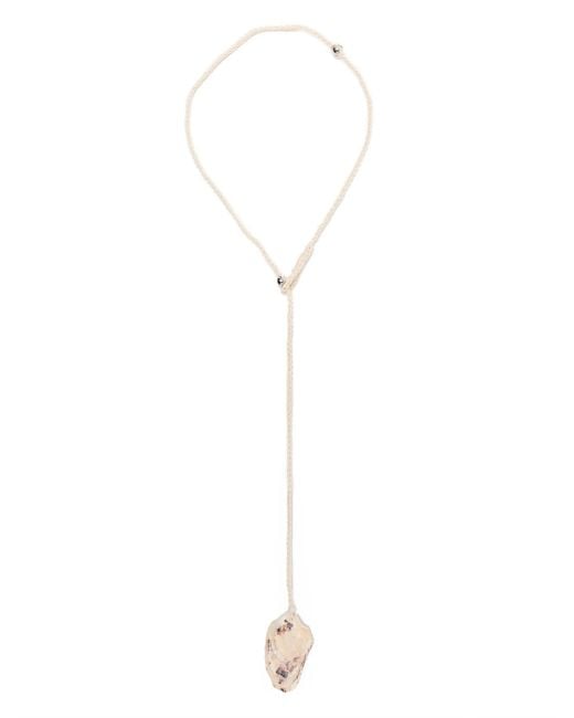 Our Legacy White Crochet Catch Necklace