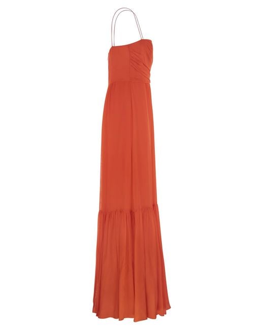 ワンピース MAX MARA STUDIO 'Pioppo' dress Red Max Mara Studio Pioppo Long Dress in Red | Lyst