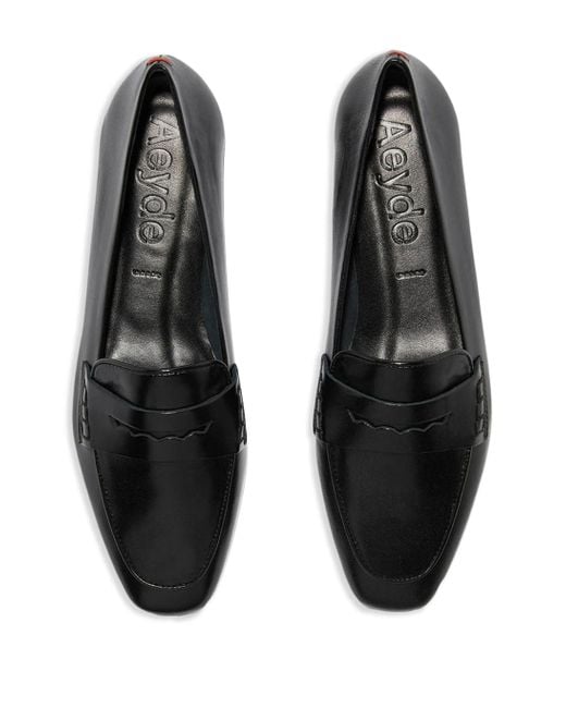 Aeyde Black Alfie Nappa Leather Shoes