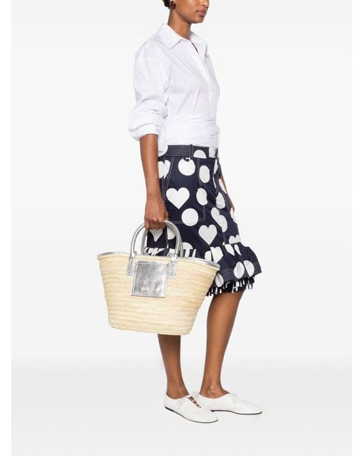 Jacquemus White Le Panier Soli Basket Bag