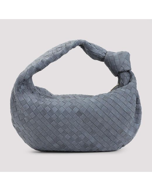 Bottega Veneta Blue Intrecciato Jodie 15 Handbag