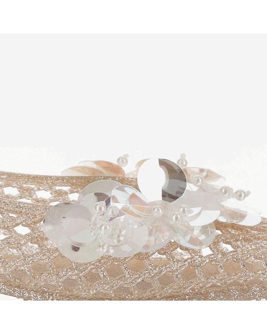 HEAVENLY JELLY Natural Transparent Ballerina Flats With Decoration