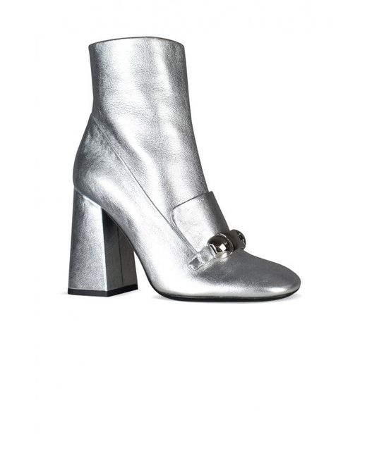 Burberry White Brabant Boots