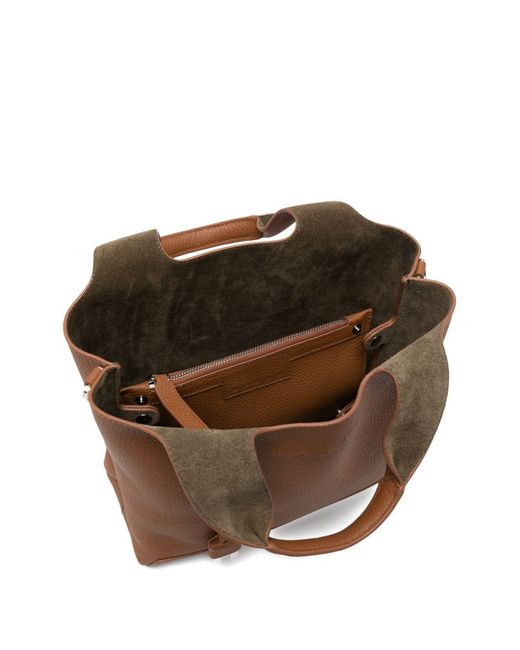 Hogan Brown Small Leather Tote