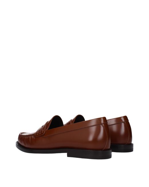 Céline Brown Mocassini Uomo Pelle Marrone/Tan