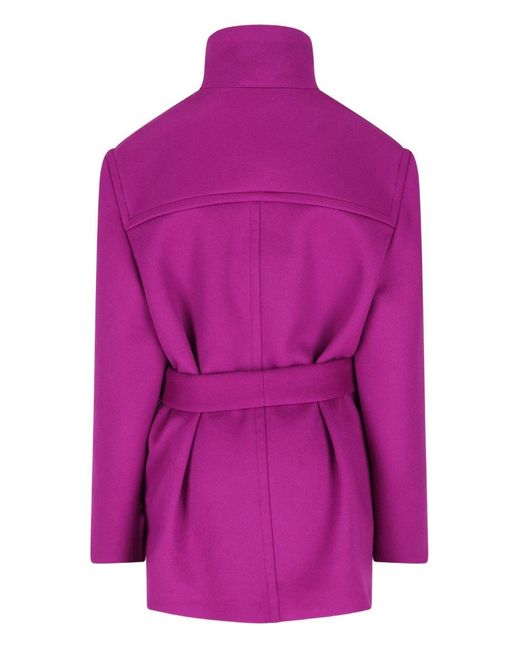 Saint Laurent Pink Wool Coat
