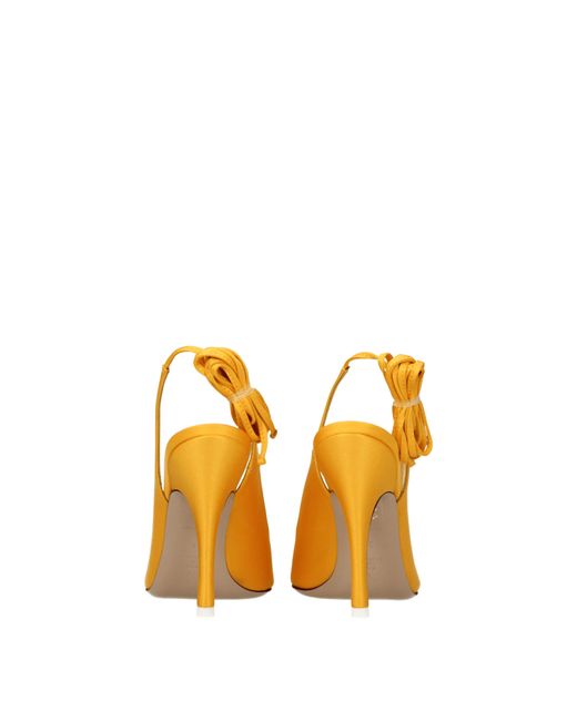 The Attico Metallic Orange Satin Sandal for men