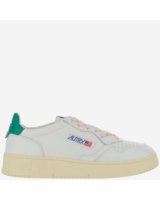 Autry White Medalist Low Sneakers