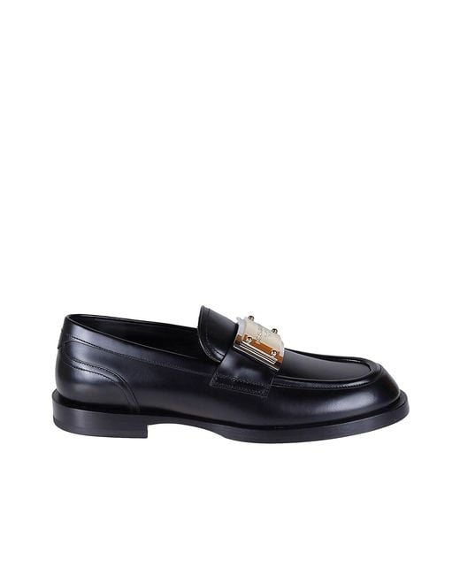 Dolce & Gabbana Blue Dolce&gabbana Leather Loafers for men