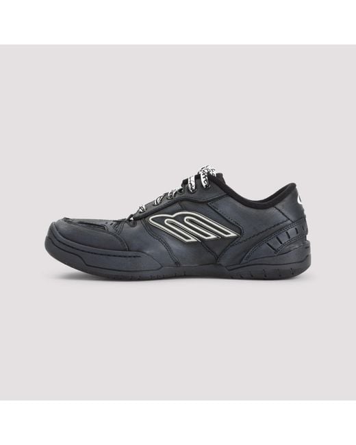 Balenciaga Black Leather Sneakers