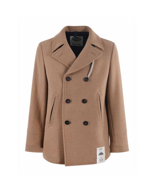 Camplin Brown Peacoat Island Cammello for men
